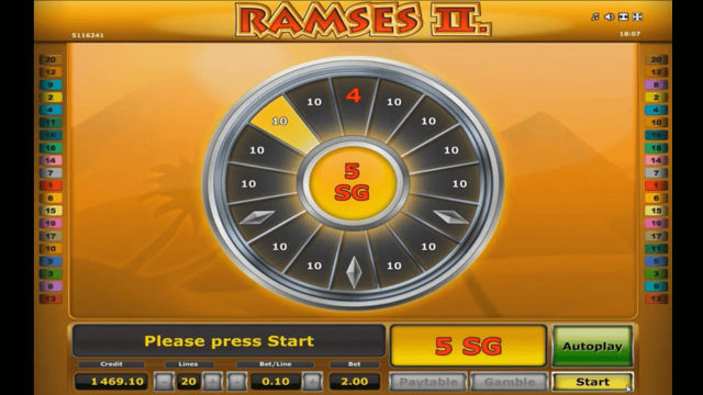Игровой интерфейс Ramses II Deluxe 10