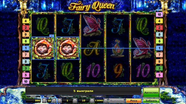 Игровой интерфейс Fairy Queen 1