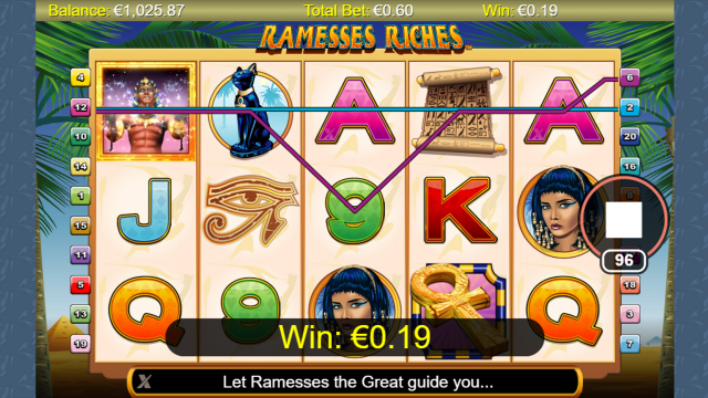 Характеристики слота Ramesses Riches 8