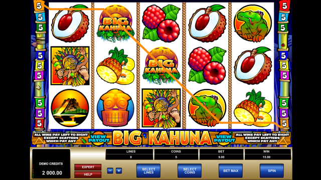 Бонусная игра Big Kahuna 7