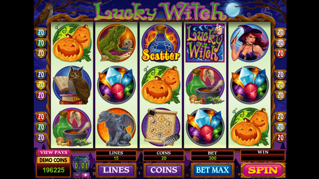 Игровой интерфейс Lucky Witch 5