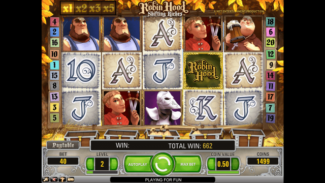 Бонусная игра Robin Hood Shifting Riches 10