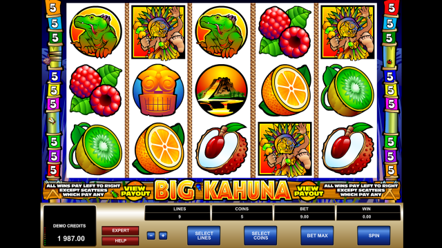 Бонусная игра Big Kahuna 9