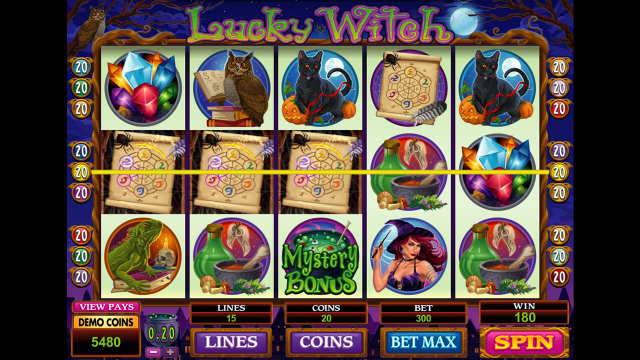 Игровой интерфейс Lucky Witch 7