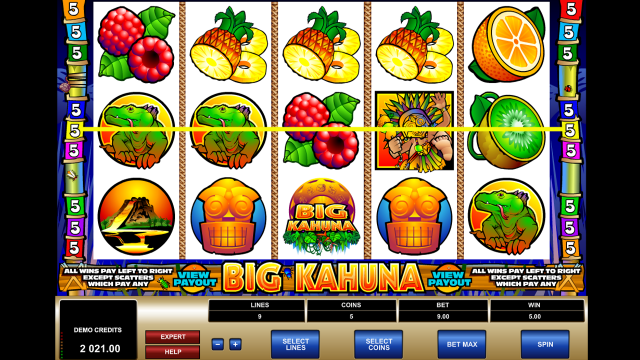 Бонусная игра Big Kahuna 6