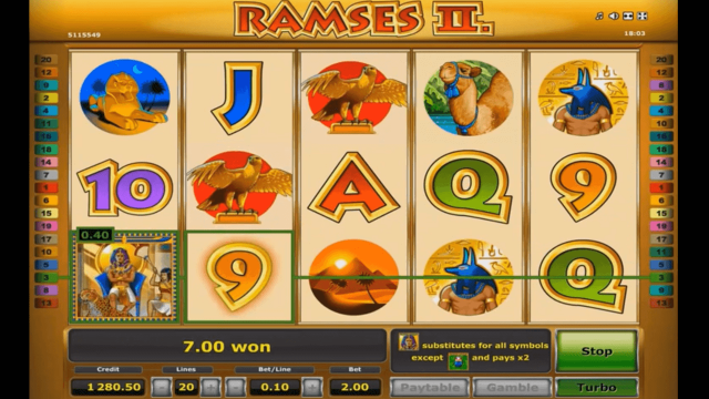 Бонусная игра Ramses II Deluxe 1